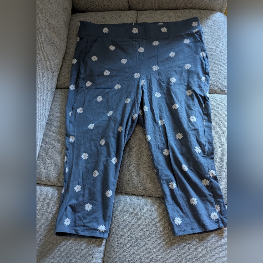 Cropped cotton leggings